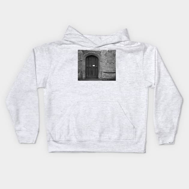 St. Andrew the Great Church Door. Cambridge, United Kingdom Kids Hoodie by IgorPozdnyakov